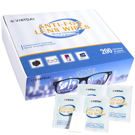 VIETDAI Anti-Fog Lens Wipes - Large box (200 tablets)