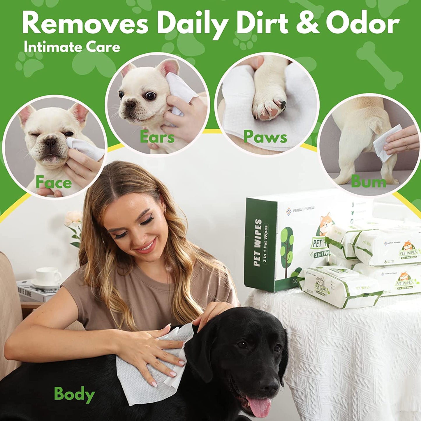 dog cleaning wipes